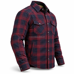 Premium Motorbike <b>Flannel</b> Shirt Featuring Kevlar Lining Practical Styling & Strong Construction For Touring Riding & Casual Wear - Product Image 2