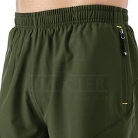 Nouveau style short de sport décontracté en coton à taille élastique, séchage rapide, écologique, personnalisable pour homme – En stock