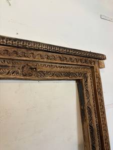 Luxury Large Wood Frame Wall <b>Mirror</b> Carved Modern Long Body Full-Length Dressing Hanging Eco-Friendly Durable Rajasthan Home - Product Image 4