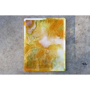 ถาดเรซิ่นสีทองพรีเมียมลายหินอ่อน ของตกแต่งโต๊ะอาหาร ของตกแต่งบ้าน - Product Image 1