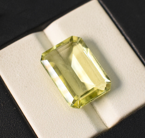 Pierre précieuse en quartz citron naturel, forme octogonale, 18x13x6 mm, 11,50 carats, pierre non montée pour la création de bijoux - Product Image 5