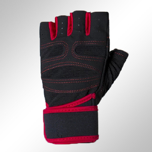 Lightweight Professional Wholesale Custom Half-finger PU Leather Weightlifting <b>Gloves</b> for Men-Waterproof Breathable Closure Gym - Product Image 4