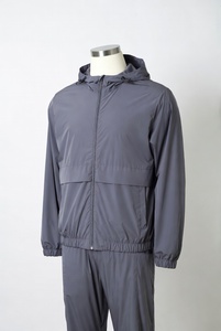 New Fashion Style Outdoor Men Hooded Solid Heavyweight Windbreaker <b>Tracksuit</b> for Cycling Running Windproof OEM Service - Product Image 4