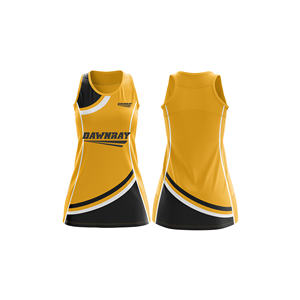 Tenue d'équipe de netball à séchage rapide |   Uniforme de netball par sublimation avec logo, nom et numéro de l'équipe |   Polyester respirant - Product Image 6