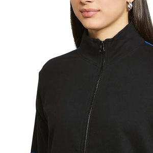 Survêtement décontracté personnalisé pour femme, ensemble 2 pièces en molleton 100 % coton, col montant, pour entraînement et jogging, vente en gros - Product Image 3