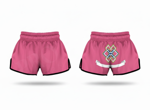 Shorts de Muay Thai respirants et à séchage rapide, avec broderie intégrale, personnalisés pour la boxe, le MMA, les arts martiaux, l'entraînement et la compétition. - Product Image 5