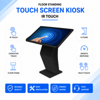 32 43 55 Inch Layar Sentuh Horizontal Kiosk Digital Signage Interaktif Tipe Lantai