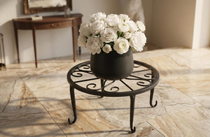 Soporte de Metal Negro para Plantas, Soporte Elevado para Macetas de Interior y Exterior, Exhibidor Decorativo para Jardín - Product Image 5