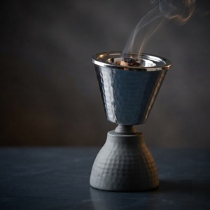 Hammered Metal Mabkhara Incense Burner Wholesale Modern <b>Oud</b> <b>Bakhoor</b> Censer Charcoal Holder for Ramadan Eid Festive Home Decor - Product Image 1