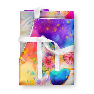 Samoyed Hippie Dawg Unisex Adult <b>Apron</b> Multicolor Large Kitchen <b>Cooking</b> Baking Crafts Gardening Server for <b>Men</b> and Women - Product Image 3