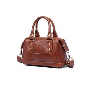 Brown PU Leather Shoulder Handbag Retro Crossbody Purse <b>Pebbled</b> Texture Portable Daily Party Bag - Product Image 2