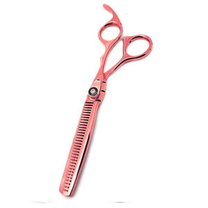 Ciseaux à effiler les cheveux pliables à long manche en acier VG10 de haute qualité, outils de coupe professionnels pour salon - Product Image 4