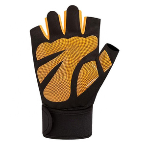 HARAZ Sporty Black PU Touchscreen Fingerless Gloves Wrist Length Breathable Unlined Eco-Friendly Four Seasons Daily Outdoor Use - Product Image 6