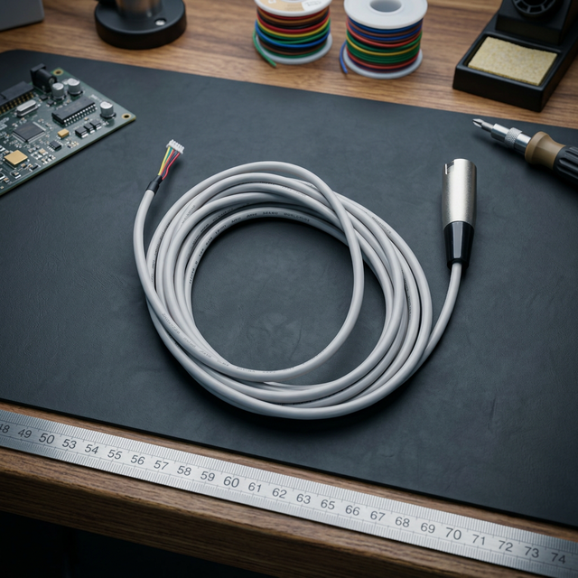 Medical Communication XLR Audio Cable Aluminum Alloy Body for Diagnostic Equipment
