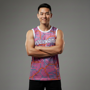 Nouveau Maillot de Basketball Homme 2026 100% Polyester Personnalisable avec Nom et Logo Sans Manches Imprimé Grande Taille Confortable - Product Image 5