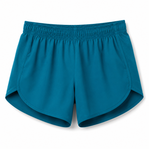Shorts de basketball vintage personnalisés pour femmes en molleton bouclette 100% coton, bicolores, respirants, séchage rapide, taille haute élastique, 300g - Product Image 2