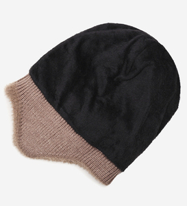 Custom Logo Design Glow in the Dark Polyester Unisex Warm Beanie Knitted Winter <b>Hat</b> Solid Common Travel Beach - Product Image 2