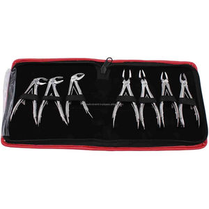 Ensemble de 7 forceps d'extraction dentaire pédiatrique de haute qualité en acier inoxydable allemand, manuels, durables, instruments chirurgicaux CE ISO OEM - Product Image 2