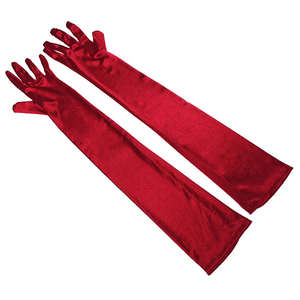 Guantes largos de cuero para mujer, elegantes guantes de moda para vestidos de noche, fiestas y bodas - Product Image 5