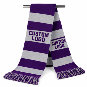 OEM Custom Knitted Sports <b>Scarf</b> Muffler Personalized Team Logo Football Soccer Basketball Fan Winter <b>Scarf</b> - Product Image 6