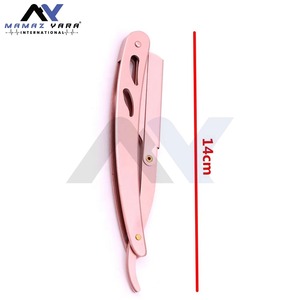 Rasoir droit professionnel pliant en acier inoxydable à six lames, avec manche en bois, pour femme, le plus vendu, pour le rasage et les sourcils - Product Image 6