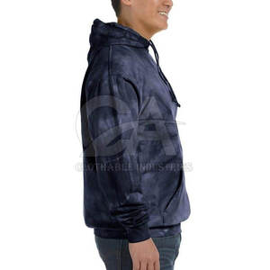 Sweats à capuche tie-dye fabriqués en usine, coupe-vent, en coton/polyester de la meilleure qualité, en vente - Product Image 2