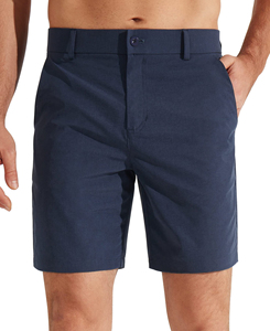 Shorts de jogging décontractés pour hommes, couleur unie, logo personnalisé imprimé sur le devant, tissu en toile, fermeture à cordon, impression numérique - Product Image 6