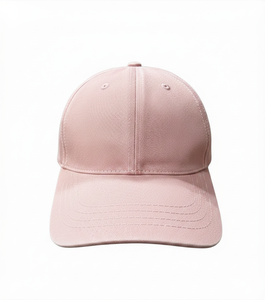Wholesale Solid Pink Unisex Adjustable 6 Panel Cotton Baseball Cap Solid Color Casual Hat For Adults Sporty Summer Cap Men Women - Product Image 3