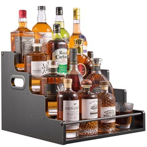 Porte-bouteilles en bois d'acacia pour 8 bouteilles, style rustique, vente en gros en Inde - Product Image 3
