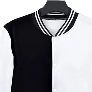 Veste universitaire pour homme avec logo personnalisé sur le devant, respirante, coupe-vent, écologique, en laine, coton et toile, coupe classique, décontractée pour l'hiver - Product Image 4
