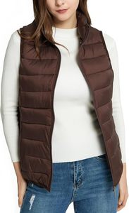 <b>Women's</b> Lightweight Breathable Insulated Puffer Vest OEM Manufacturer Custom Logo <b>Sleeveless</b> Quilted <b>Jacket</b> Stand Collar Casual - Product Image 2