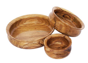 อุปกรณ์รับประทานอาหารชามไม้อเนกประสงค์ทำจากไม้ธรรมชาติใช้ตกแต่งห้องครัวเป็นมิตรกับสิ่งแวดล้อมชามซ้อนออกแบบโลโก้ได้ตามต้องการ - Product Image 2