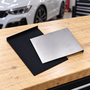 Protection de fenêtre en acier inoxydable doublée de feutre argent/gris 30x45,7cm 748g Outil manuel pour Porsche Cayenne/Panamera/Macan et sécurité domestique - Product Image 1