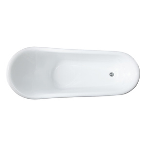 Bañera Japonesa Moderna Independiente VASCO con Forma Ovalada de Acrílico para Baño - Product Image 3