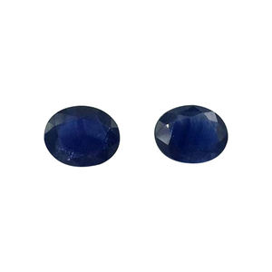 Zafiro ovalado facetado de 9x7 mm, 2 piezas, 3.78 quilates, piedra preciosa, exportador mayorista de la India. - Product Image 4