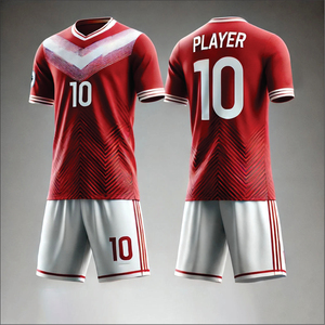 ชุดฟุตบอลย้อนยุคปี 2026 แบบสั่งทำพิเศษสำหรับฤดูร้อน ชุดเต็มสำหรับผู้ใหญ่ ยูนิเซ็กซ์ ชุดยูนิฟอร์มฟุตบอล โพลีเอสเตอร์ 100% พิมพ์ลายด้วยความร้อน แห้งเร็ว - Product Image 1