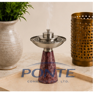 Quemador de incienso árabe (Bakhoor) de metal con acabado antiguo, Mabkhara para Oud e incienso, hecho a mano, religioso, Dhoop Dani, decoración del hogar, regalo de Ramadán - Product Image 2