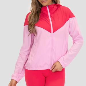 Chaqueta cortavientos de color sólido para mujer, talla grande, impermeable, transpirable, deportiva, para viajes, correr, trotar. - Product Image 6