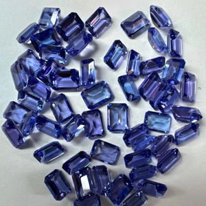 Alta calidad 4x6 MM Esmeralda corte tanzanita ojo limpio suelto facetado piedra preciosa Natural - Product Image 1