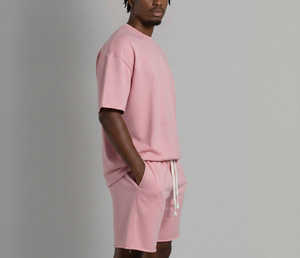 Conjunto de Camiseta y Pantalones Cortos Deportivos Casuales para Hombre, Talla Grande, con Estampado de Letras, Diseño Moderno, para Gimnasio y Fitness, Verano - Product Image 2