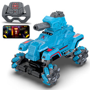 Mirana 4WD Drifter Tank Bullet Shooter | 4x4 <b>RC</b> Car Toy for Kids | 360 Rotation Omnidirectional Wheels | Remote App <b>Controlled</b> | - Product Image 1
