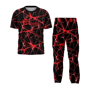 Custom Unisex Softball Uniform Set Crew Neck Zipper Fly Sublimated Jersey <b>Pants</b> Breathable Quick Dry Athletic Team Wear Short - Product Image 1