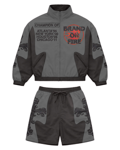 Custom High Quality Solid Lightweight <b>Knitted</b> Windbreaker Nylon Men's Summer Sport Custom Print Breathable Windbreaker <b>Set</b> - Product Image 6