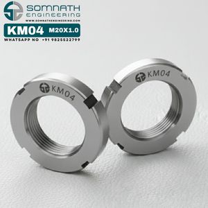 Écrous de blocage KM07 8 mm x 1,0, écrou de blocage métrique de précision pour axe de roulement, pour un montage sécurisé, en acier inoxydable CLASSE 4, autobloquant entièrement - Product Image 3