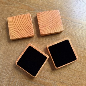 Sous-verres en bois d'acacia massif |   Vaisselle en bois naturel durable - Product Image 6
