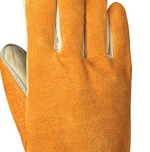 Guantes de Soldadura MIG Reforzados en la Palma, Resistentes al Calor, Sin Polvo, con Textura de Escamas de Pescado, de 16 oz y 14 Pulgadas - Product Image 3