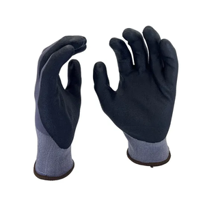 Gants de sécurité en nylon et élasthanne de haute qualité, enduits de nitrile sablé, bonne adhérence, pour travaux de construction - Product Image 1