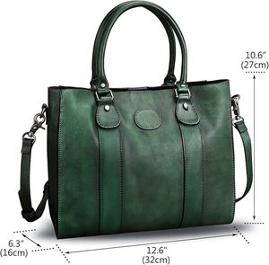 Bolso de Mano al por Mayor para Mujer, Elegante y a la Moda, Bolso de Hombro Personalizado OEM, Bolso Tote de Cuero Vacuno Genuino para Dama - Product Image 5