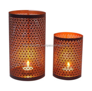 Top tendance nouveau Style Design métal bougie pots thé lumière votive thé lumière support pour la décoration de la maison pour l'exportation de l'inde - Product Image 3
