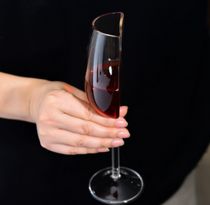 Copa de Vino Tinto Moderna de Media Copa y Media Copa de Vidrio, Accesorios de Bar Transfronterizos, Copa de Vino de Alto Valor para Fiestas - Product Image 2